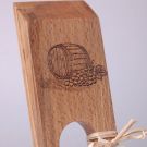 Wine Bottle Holder (Engraved with Wine Barrel & Grapes)