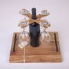 Wine Tray & Glass Holders Set